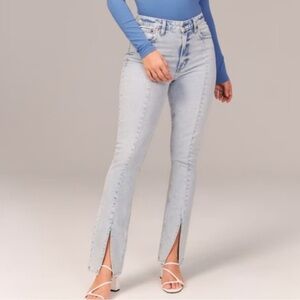 Abercrombie & Fitch Curve Love High Rise Skinny Jean with Vent Hem
